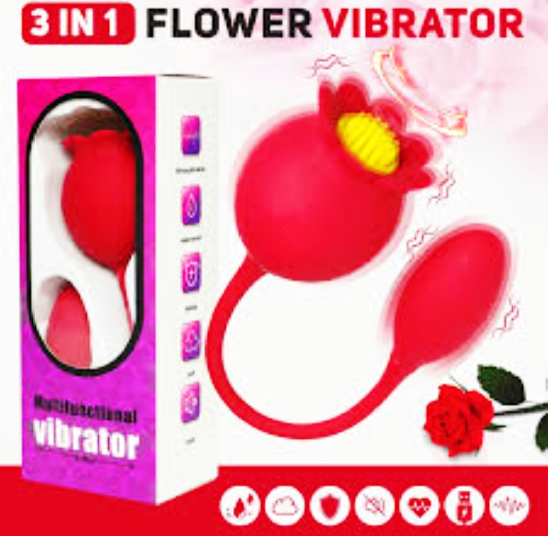 Rose fermé 2en1 avec boule vibrante