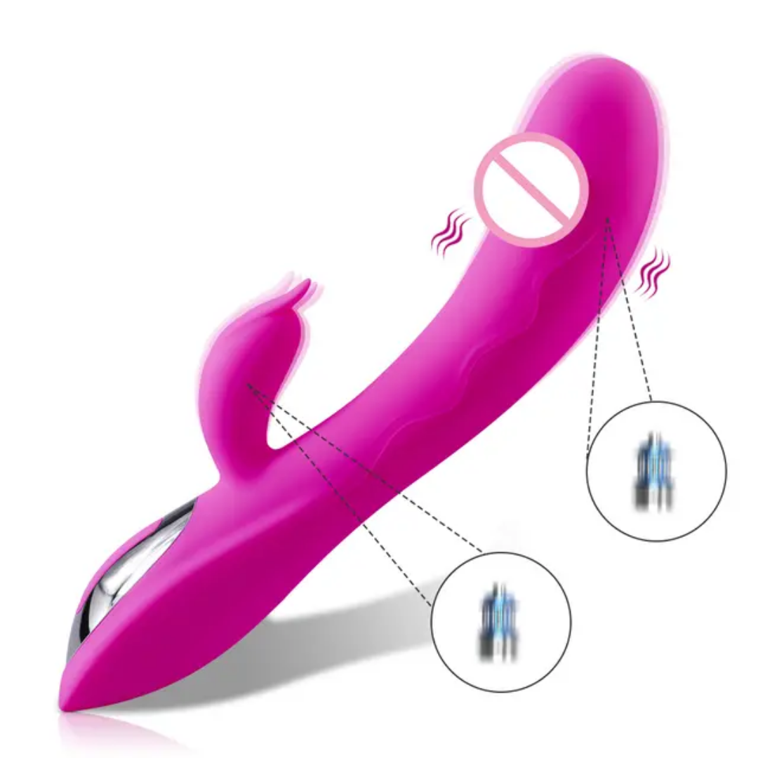 Pénis vibrant avec doigt vibrant