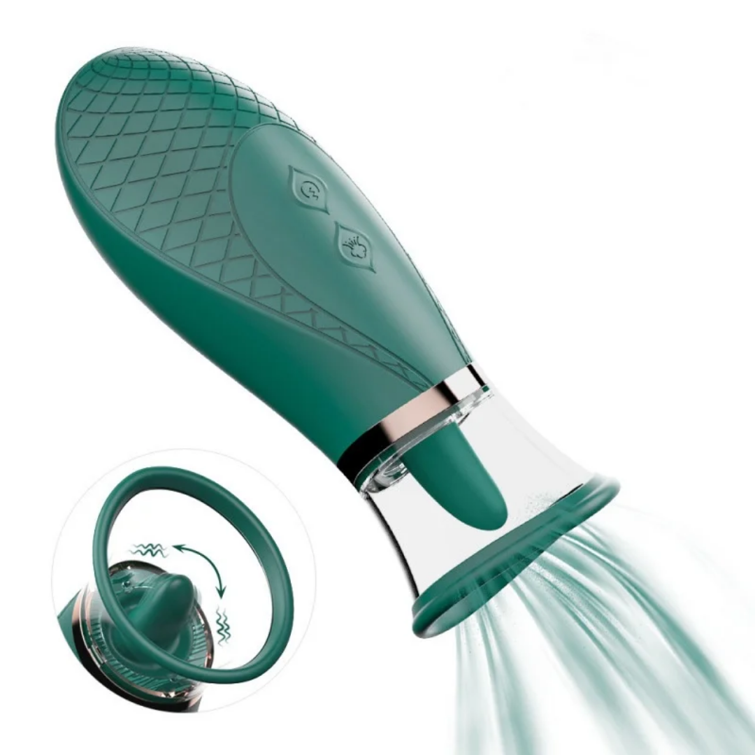 Ventouse suceuse avec langue vibrante