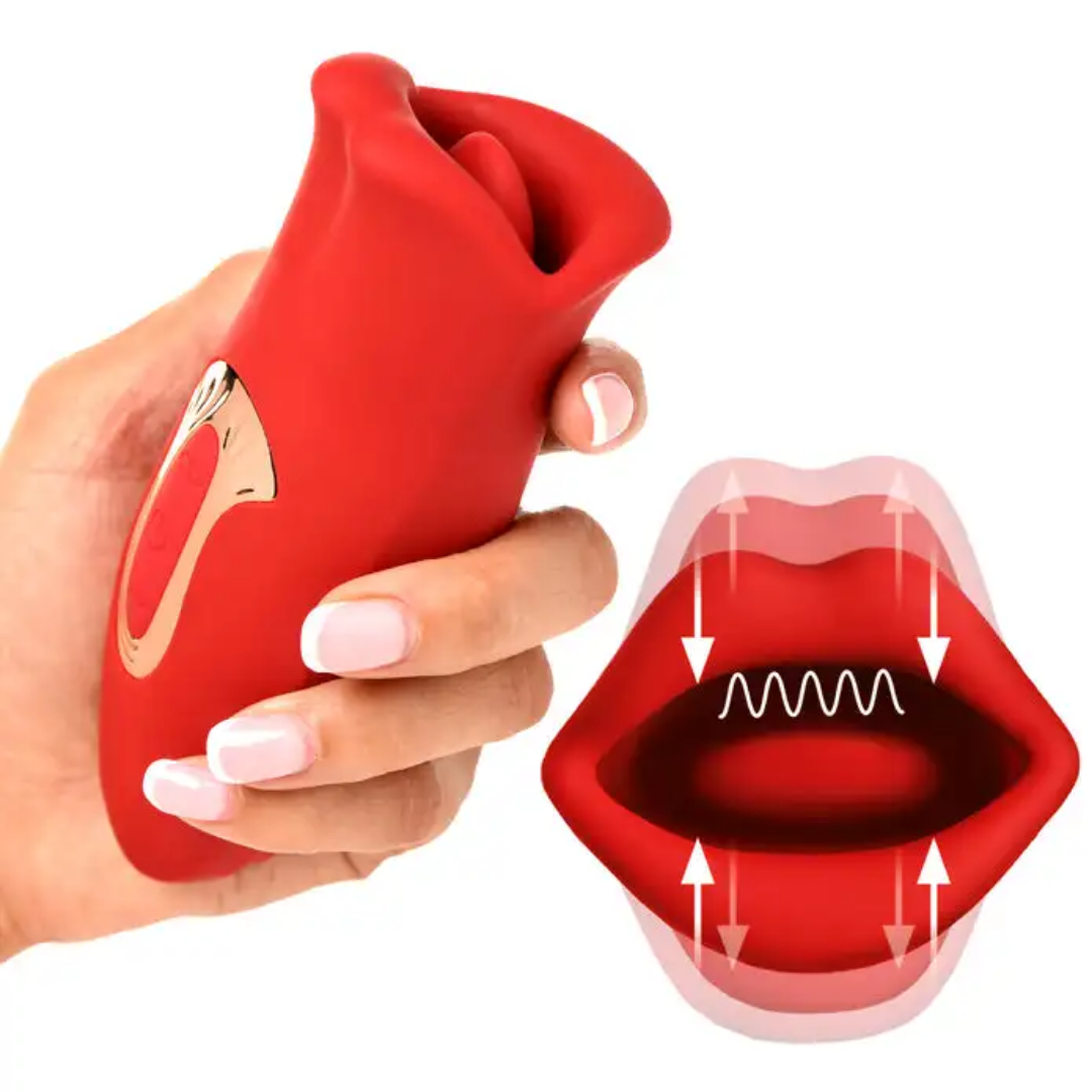 Bouche artificielle vibrante avec mouvement des lèvres