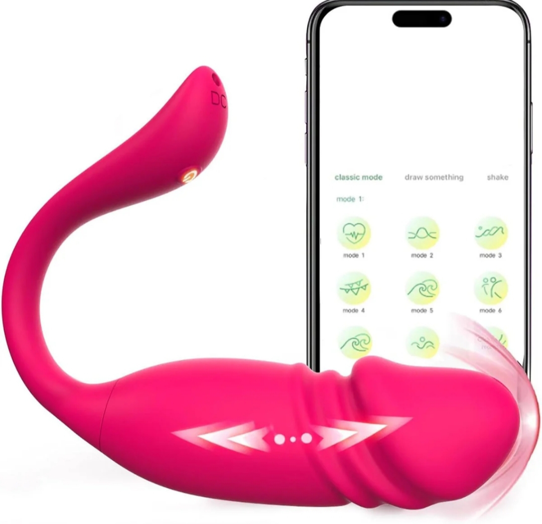 Mini pénis vibrant avec mouvement par application à distance