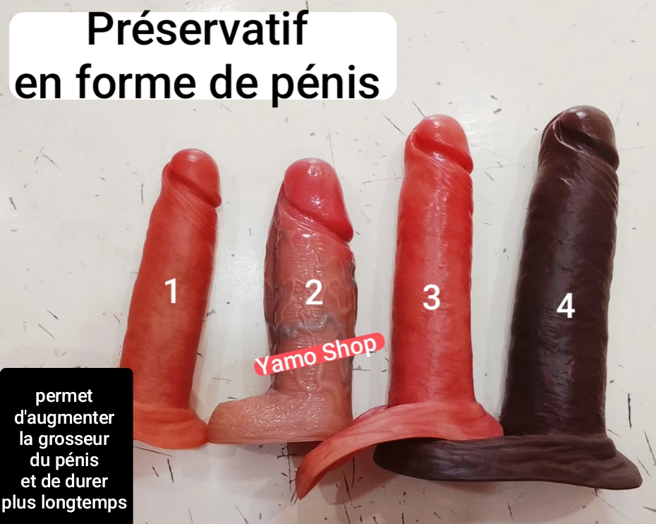 Préservatif en forme de pénis (réutilisable)